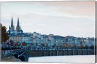 Framed City at the waterfront, Garonne River, Bordeaux, Gironde, Aquitaine, France