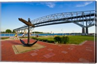 Framed Blue Water Bridge at Port Huron, Michigan, USA