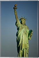 Framed Low angle view of a statue, Statue Of Liberty, Manhattan