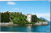 Framed Formal Garden on the South end of Isola Bella, Stresa, Borromean Islands, Lake Maggiore, Piedmont, Italy