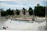 Framed Ancient theatre built 1st century BC, Theatre Antique D'Arles, Arles, Provence-Alpes-Cote d'Azur, France