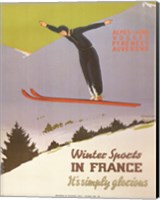 Framed Winter Sports in France