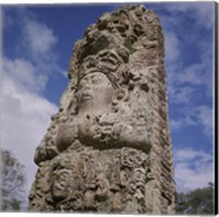 Framed Stelae Copan Mayan Honduras