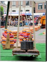 Framed Dutch Cheese Market photograph