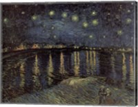 Framed Starry Night over the Rhone, c.1888