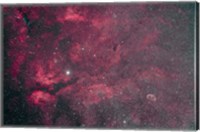 Framed Gamma Cygni nebulosity complex with the Crescent Nebula
