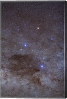 Framed Southern Cross and Coalsack Nebula in Crux