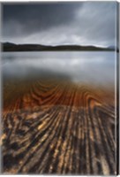 Framed Geology lines in Sandvannet Lake, Nordland County, Norway