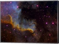 Framed Close-up view of North America nebula