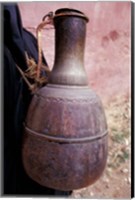 Framed Copper Water Jug is Carried from Well to Homes, Morocco