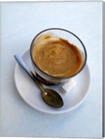 Framed Espresso Drink at Cafe in Essaouira, Morocco