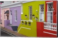 Framed Colorful houses, Bo-Kaap, Cape Town, South Africa