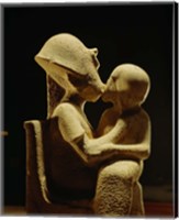 Framed Akhenaten with child, Egyptian Museum, Amarna, Cairo, Egypt