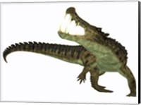 Framed Kaprosuchus is an extinct genus of crocodile