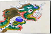 Framed Painting of Dragon, Thimphu, Bhutan