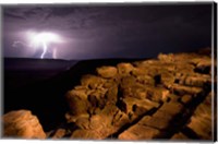Framed Namibia, Fish River Canyon NP, Storm, Lightning strikes