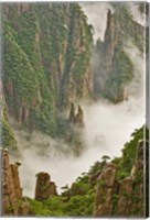 Framed Mt. Huang Shan, China