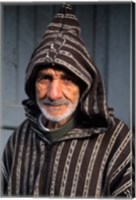 Framed Portrait of Old Muslim Man, Tangier, Morocco, Africa