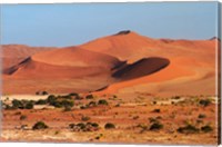 Framed Sand dune at Sossusvlei, Namib-Naukluft National Park, Namibia