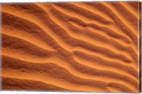 Framed Sand Dunes Furrowed by Winds, Morocco