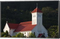 Framed Seychelles, Mahe Island, Cascade, St. Andrew Church