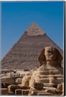 Framed Sphinx and Pyramid, Giza, Egypt