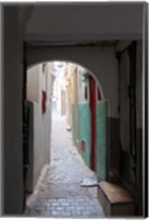 Framed Street in the Kasbah, Tangier, Morocco