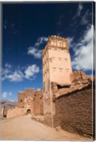 Framed Telouet Village, Ruins of the Glaoui Kasbah, South of the High Atlas, Morocco