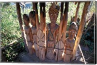Framed Statue Honoring Fallen Heroes, Konso Waka, Omo River Region, Ethiopia