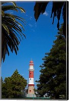 Framed Swakopmund lighthouse (1903), Swakopmund, Namibia