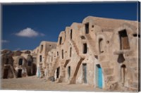 Framed Tunisia, Ksour, Medenine, fortified ksar building