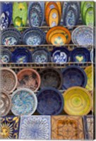 Framed Tunisian pottery, Port El Kantaoui, Tunisia