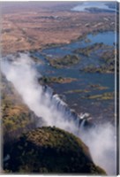 Framed Victoria Falls, Zambesi River, Zambia