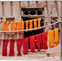 Framed Wool drying textile, Ghazni, Afghanistan