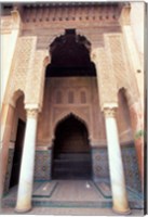 Framed Zellij (Mosaic Tilework) at the Saddian Tombs, Morocco