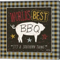 Framed 'Southern Pride Best BBQ' border=