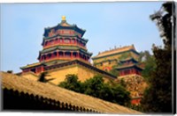 Framed Tower in The Pavilion of Buddhist Fragrance, Beijing, China
