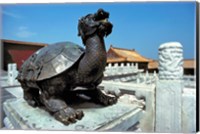 Framed China, Beijing, Forbidden City, Turtle statue