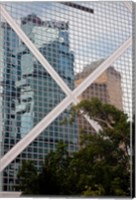 Framed Reflections On Building, Hong Kong, China