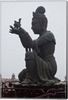 Framed Tian Tan Statues, Hong Kong, China