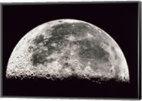 Framed Close-up of a Half Moon