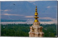 Framed India, Ladakh, Leh, Gonpa Soma Jokhang spire,