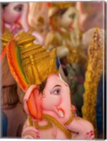 Framed Ganesha statue for the Ganesha Chaturthi festival, Bangalore, India
