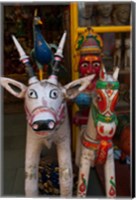 Framed Colorful local handicrafts, Pushkar, Rajasthan, India.