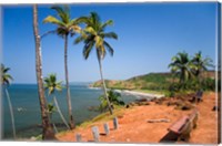 Framed Goa, India. Big and Little Vagator beaches