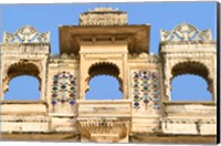 Framed Architectual detail on City Palace, Udaipur, Rajasthan, India