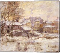 Framed Snow Effect with Setting Sun, 1875