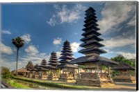 Framed Scenic of Pura Taman Ayun temple, Mengwi, Bali, Indonesia