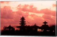 Framed Sunset at the Temple by the Sea, Tenah Lot, Bali, Indonesia