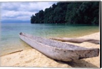 Framed Beached Canoe on Lake Poso, Sulawesi, Indonesia